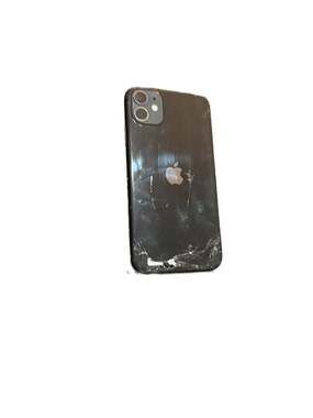 Unlocked Apple iPhone 11, 64GB, Black, Damaged/For Parts
